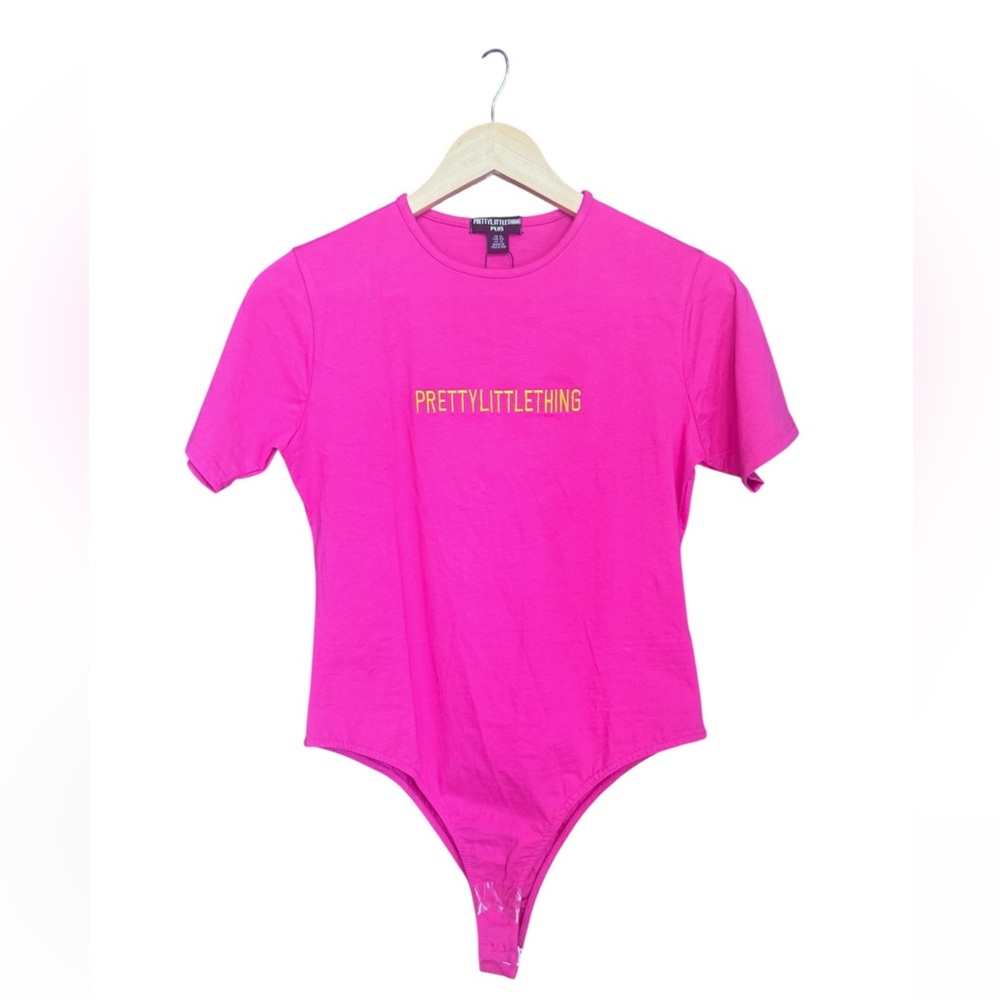 PrettyLittleThing hot pink Bodysuit